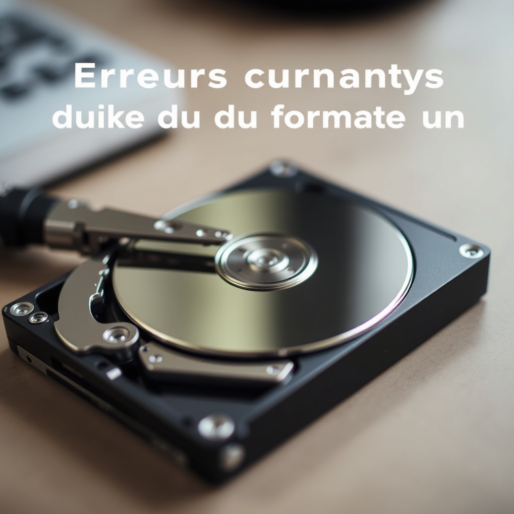 Erreurs courantes lors du formatage d'un disque dur externe · formater un disque dur externe