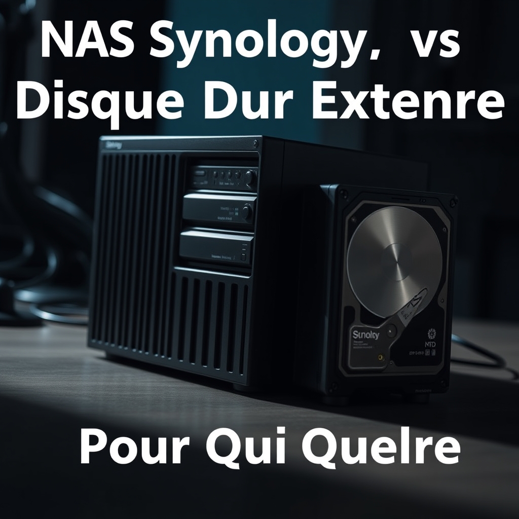 Photo : NAS Synology vs Disque Dur Externe : Pour Qui Quelle